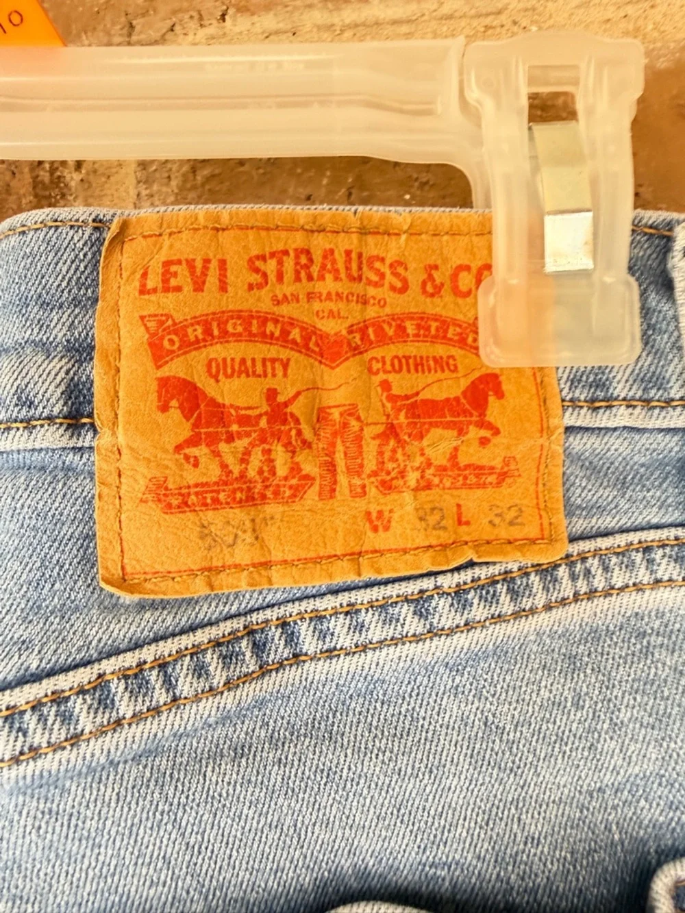 Vintage Levi's Light Blue Straight-Leg Men's Jeans